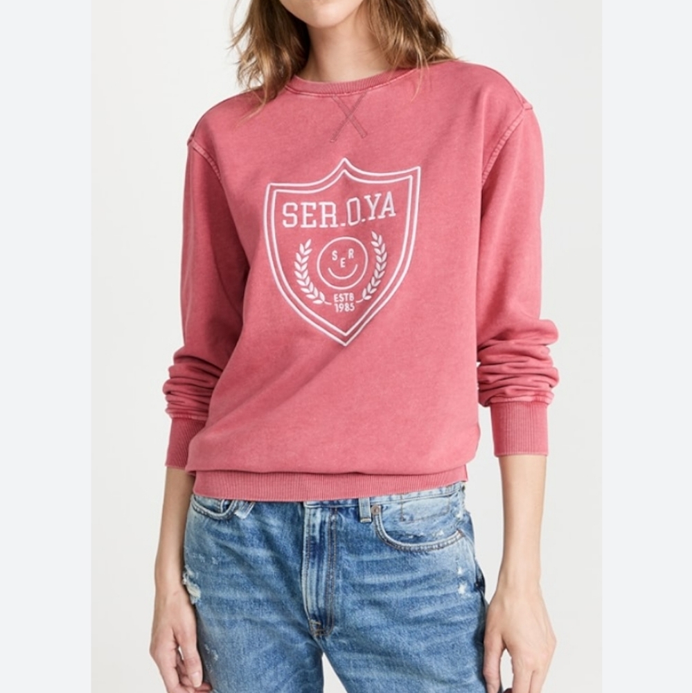 Nwt Ser.o.ya sweatshirt sz xs in vintage red